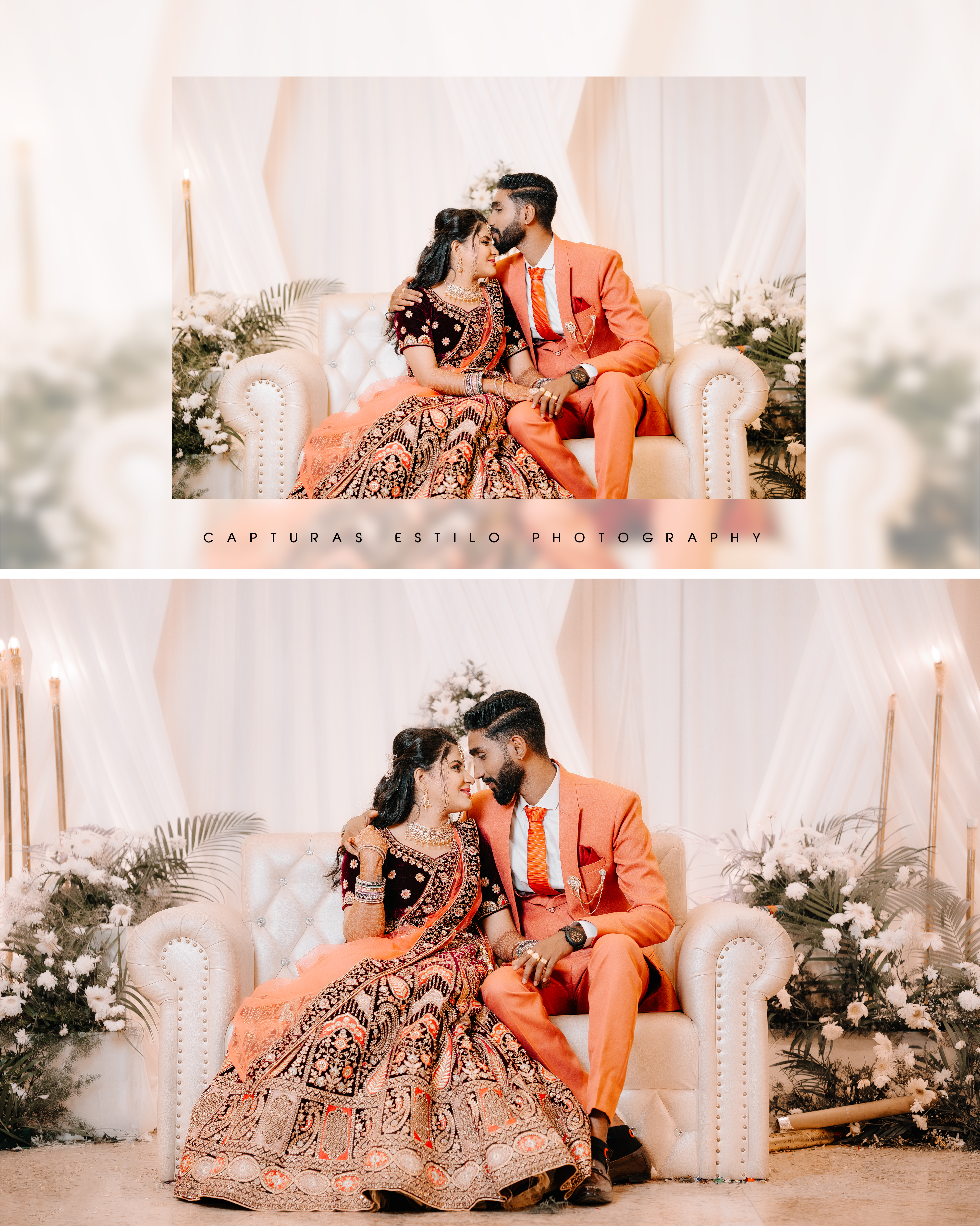 Wedding couple portrait