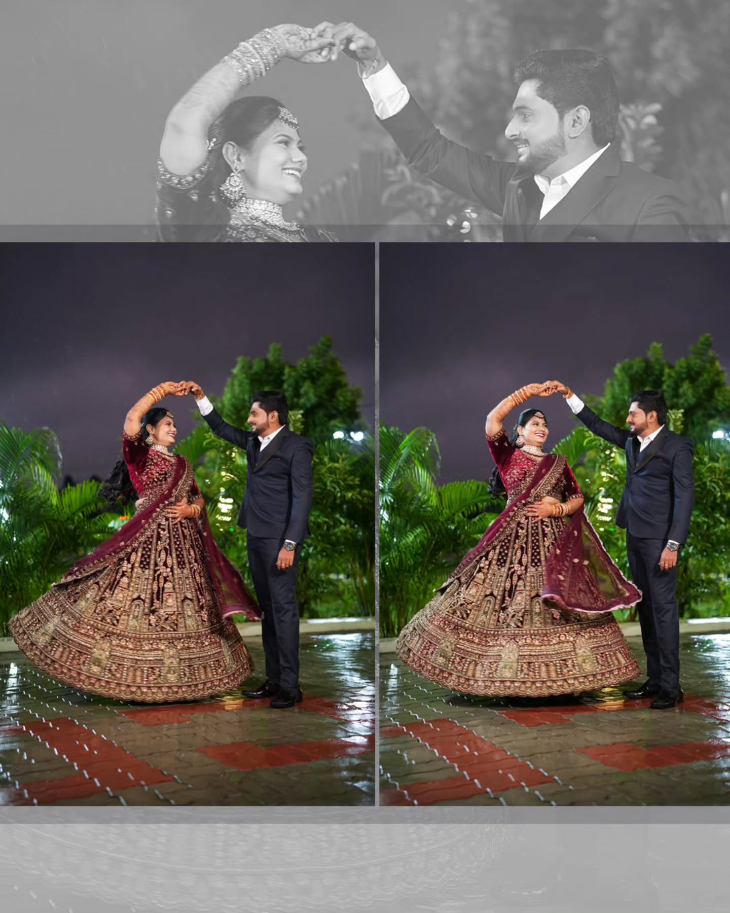 Pre-wedding session candid