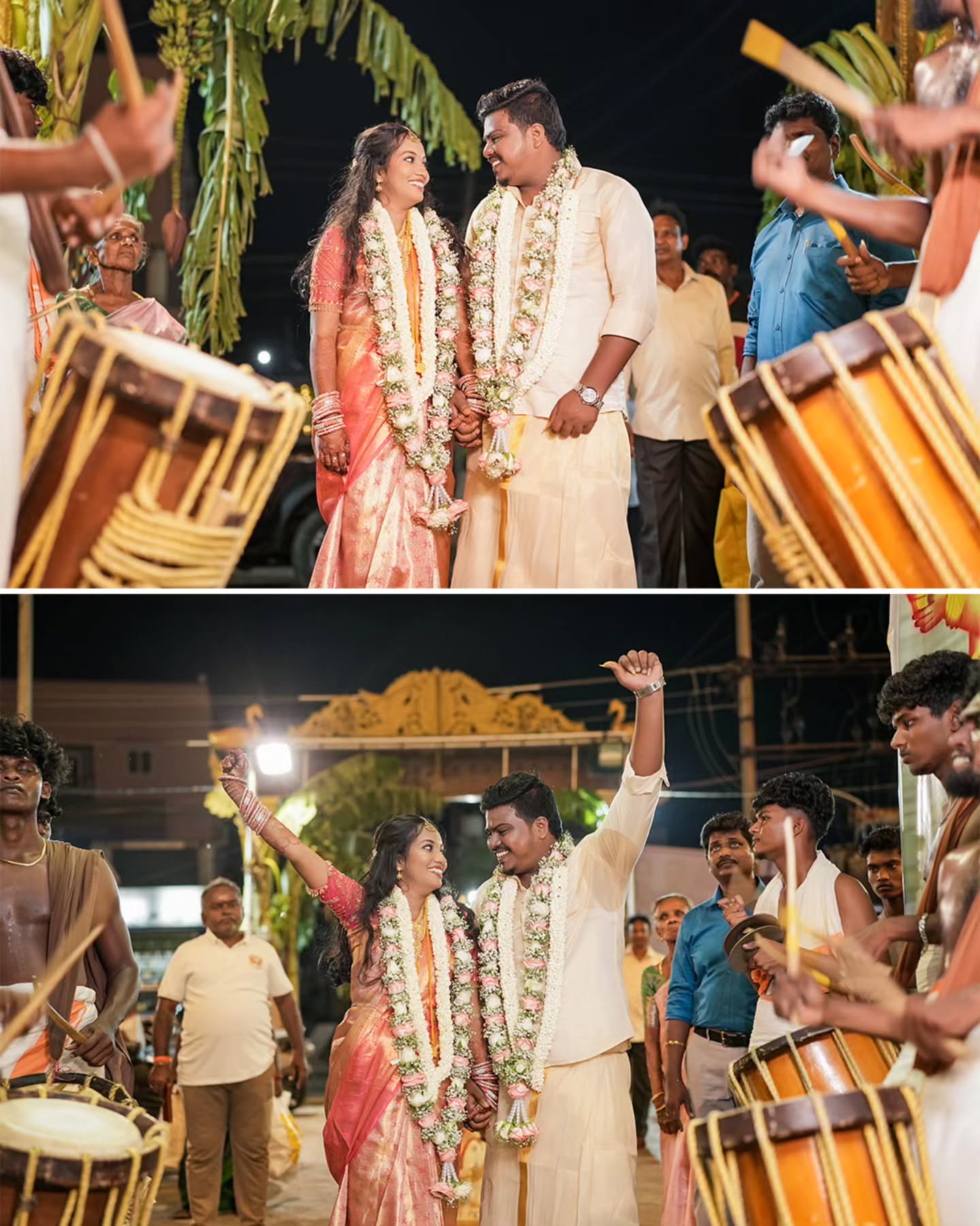 Wedding night celebration